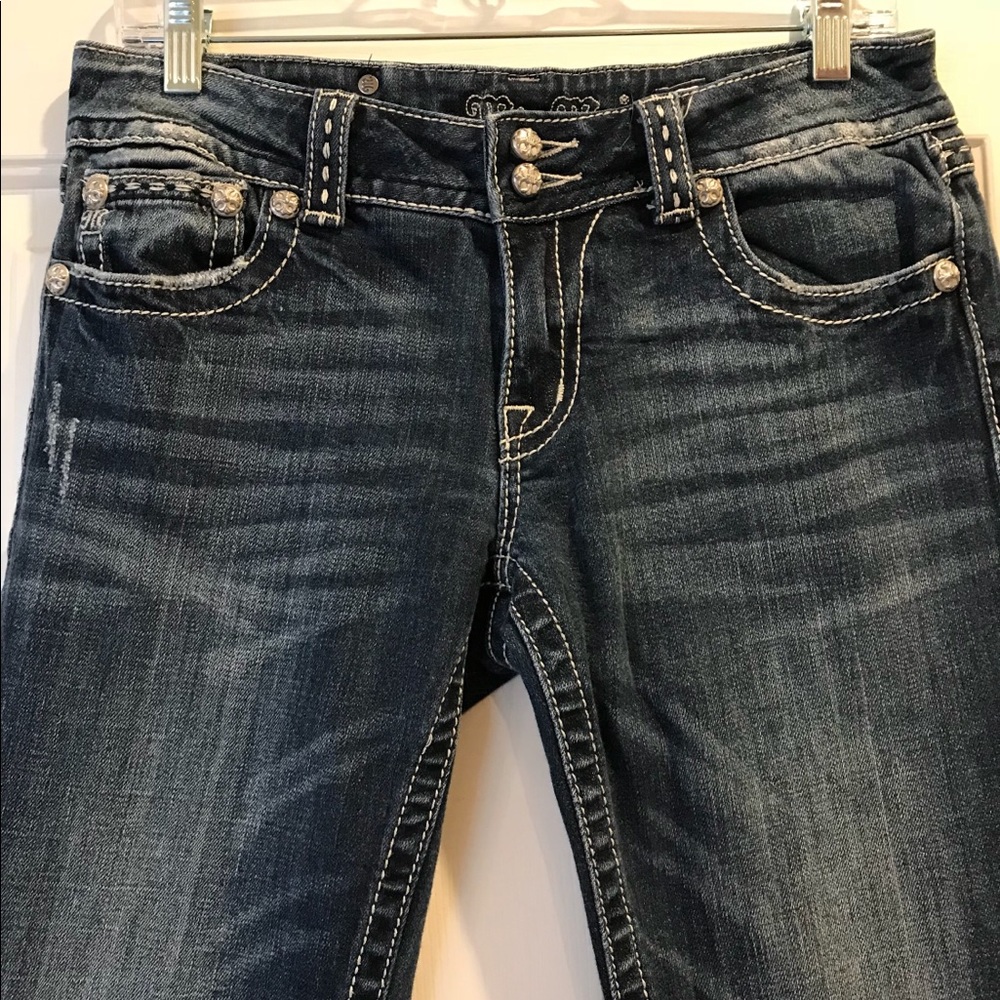 Miss Me Distressed Bootcut Jeans